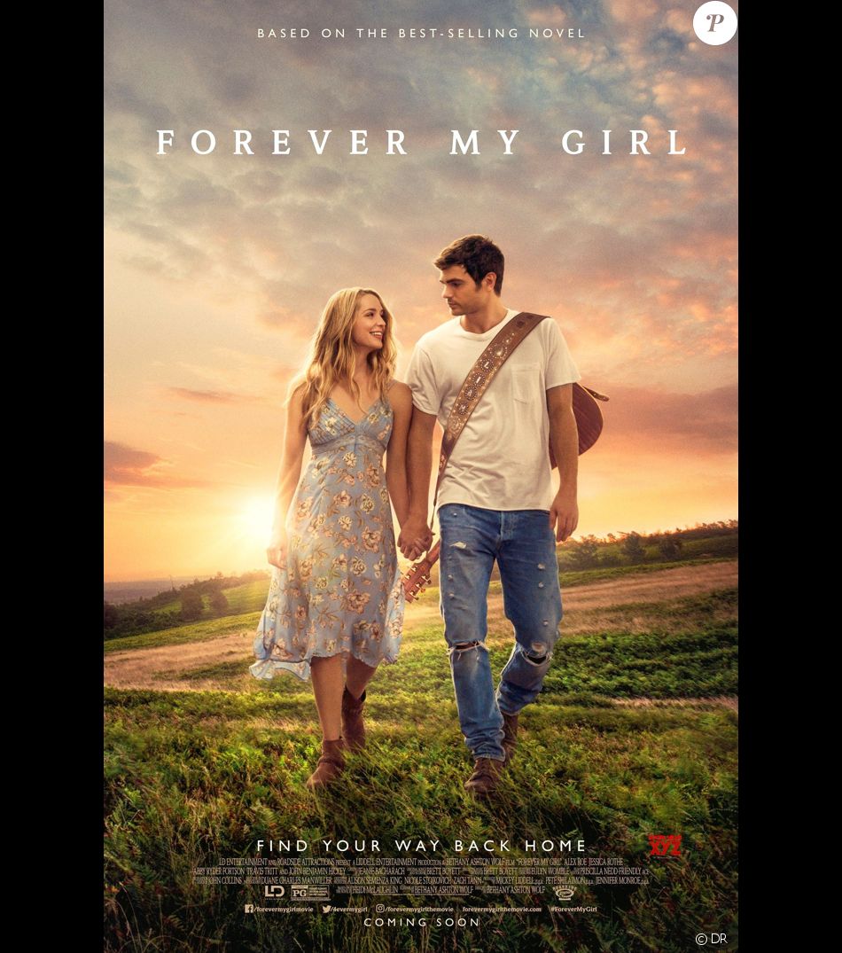 Affiche du film Forever My Girl, avec Jessica Rothe, Alex Roe et Abby Ryder Fortson. Sortie en DVD le 26 septembre 2018.