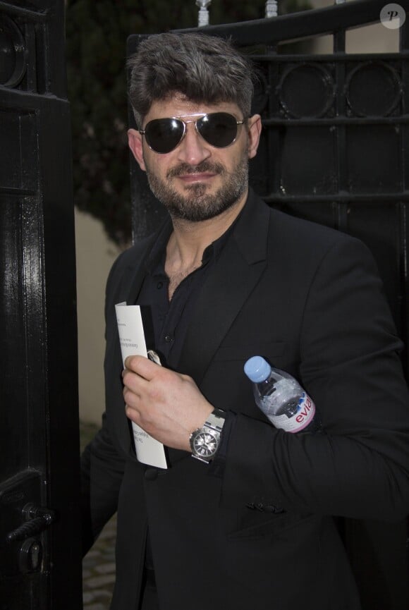Fadi Fawaz, le dernier compagnon de George Michael, arrive à l'appartement du chanteur à Londres, le 29 mars 2017.