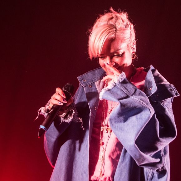 Lily Allen en concert au Music Hall of Williamsburg à Brooklyn, le 23 avril 2018.