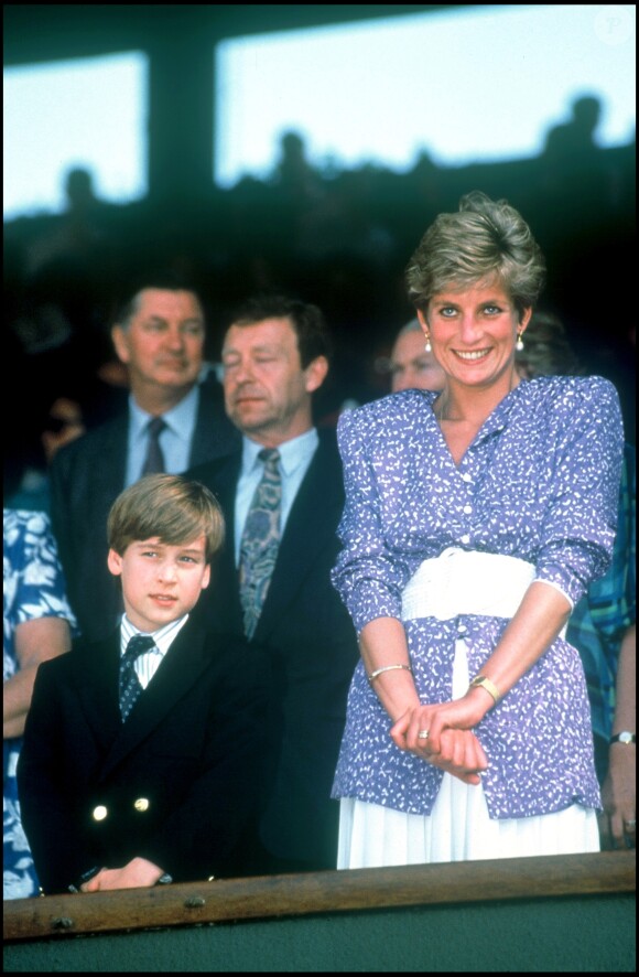 Lady Diana et le prince William en 1991.