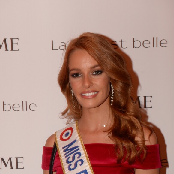 Exclusif - Maëva Coucke (Miss France 2018) Soirée Lancôme pour célébrer la nouvelle communication du parfum Iconique "La Vie est Belle" à l'hôtel Mona Bismarck à Paris le 12 septembre 2018. © Rachid Bellak / Bestimage