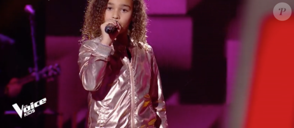 Lina dans "The Voice Kids 5" sur TF1, le 19 octobre 2018.