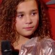 Lina dans "The Voice Kids 5" sur TF1, le 19 octobre 2018.