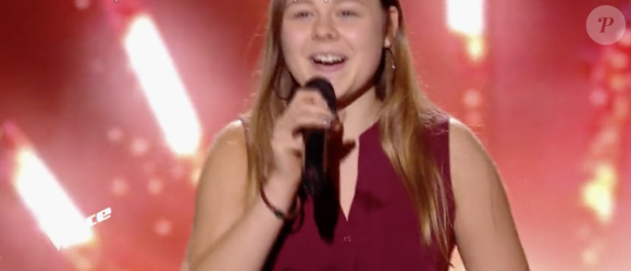 Léna dans "The Voice  Kids 5" sur TF1, le 19 octobre 2018.