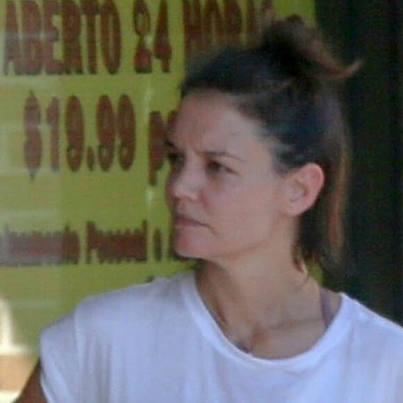 Exclusif - Katie Holmes et son compagnon Jamie Foxx sont allés à leur cours de gym à Atlanta le 17 septembre 2018