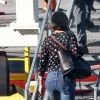 Exclusif - Katie Holmes reprend un jet privé après avoir passé un peu de temps avec son compagnon Jamie Foxx à Atlanta le 18 septembre 2018