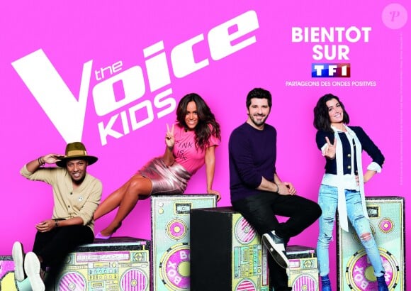 Amel Bent, Jenifer, Soprano, Patrick Fiori, les coachs de The Voice Kids 5.