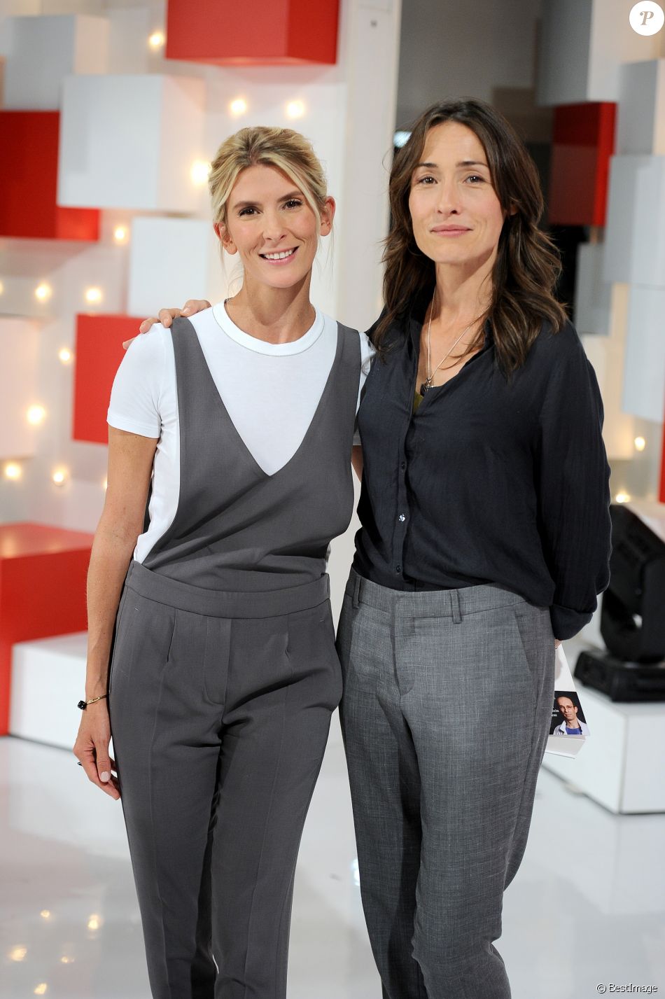 Exclusif Helene Gateau Et Annelise Hesme Enregistrement De L Emission Vivement Dimanche Au Studio Gabriel A Paris Le 17 Septembre 18 Pour Une Diffusion Le Purepeople