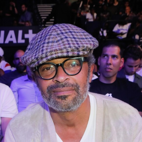 Yannick Noah et sa femme Isabelle Camus - People au match de boxe de Tony Yoka au palais des sports de Paris, le 23 juin 2018.