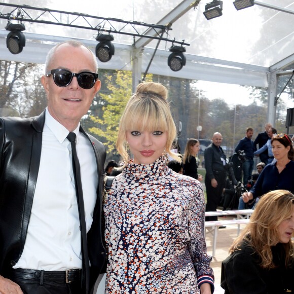 Jean-Claude Jitrois et Pauline Baly au défilé de mode prêt-à-porter printemps-été 2019 "Leonard Paris" àau Pavillon Ledoyen à Paris. Le 1er octobre 2018 © CVS / Veeren / Bestimage