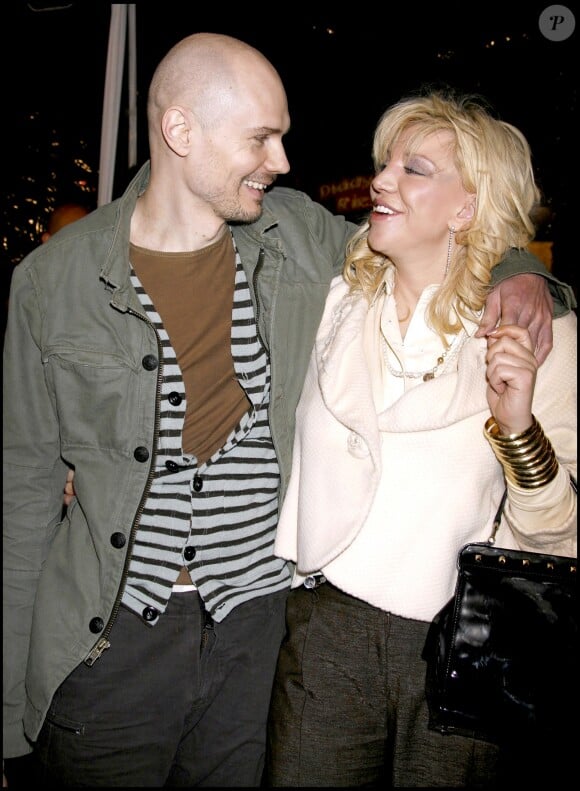 Billy Corgan et Courtney Love - Première du film "Freedom Writers" à Los Angeles le 4 janvier 2007.