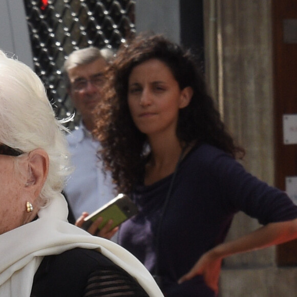 Line Renaud - Obsèques de Pierre Bellemare à l'église Saint-Roch de Paris, France, le 31 mai 2018.