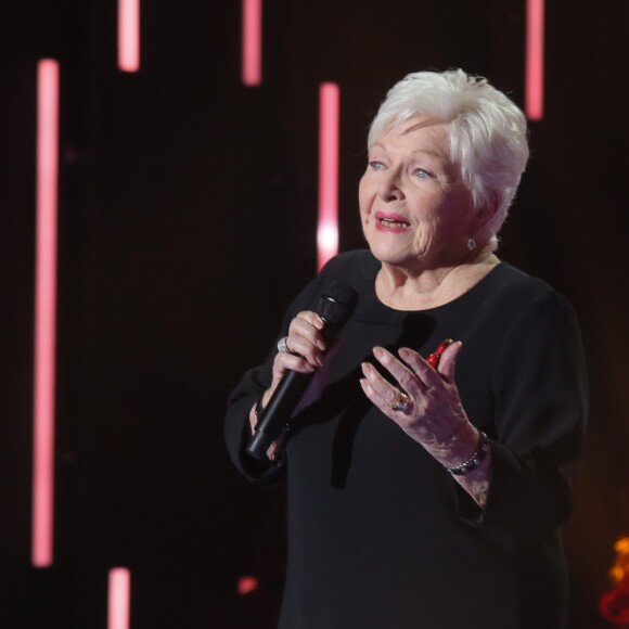 Exclusif - Line Renaud - People sur le plateau de l'émission TV "Toujours ensemble, notre raison d'être" à l'occasion du Sidaction 2018 au Casino de Paris. Le 24 mars 2018 © Christophe Clovis-Cyril Moreau / Bestimage