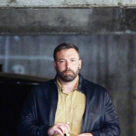 Ben Affleck arrive à ses bureaux à Los Angeles, le 4 octobre 2018.