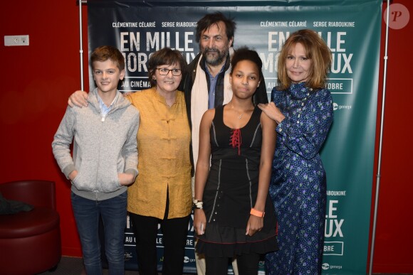 Jean-Baptiste Marchais, Véronique Mériadec, Serge Riaboukine, Lily Mériadec, Clémentine Célarié - Avant-première du film "En Mille Morceaux" à Paris le 1er octobre 2018