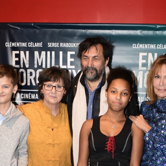 Jean-Baptiste Marchais, Véronique Mériadec, Serge Riaboukine, Lily Mériadec, Clémentine Célarié - Avant-première du film "En Mille Morceaux" à Paris le 1er octobre 2018.