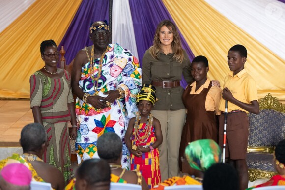 Melania Trump en voyage officiel au Ghana, le 3 octobre 2018.