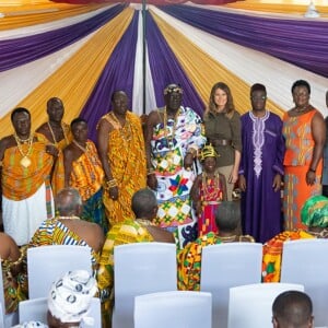 Melania Trump en voyage officiel au Ghana, le 3 octobre 2018.