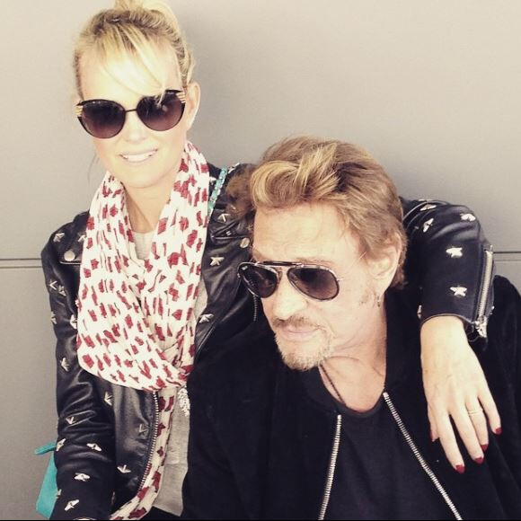 Laeticia et Johnny Hallyday sur Instagram le 22 février 2015.