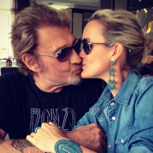 Laeticia et Johnny Hallyday sur Instagram le 1er juillet 2013.