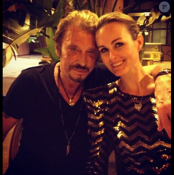 Laeticia et Johnny Hallyday sur Instagram le 20 juillet 2012.