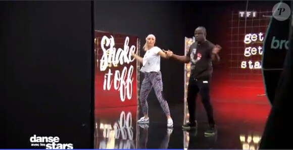 Basile Boli et Katrina Patchett en répétitions - Danse avec les stars 9 - TF1
