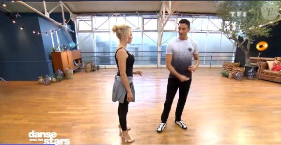 Pamela Anderson et Maxime Dereymez en répétitions -Danse avec les stars 9 - TF1