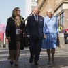 Le prince Charles, prince de Galles et Camilla Parker Bowles, duchesse de Cornouailles en visite à Glasgow le 7 septembre 2018.
