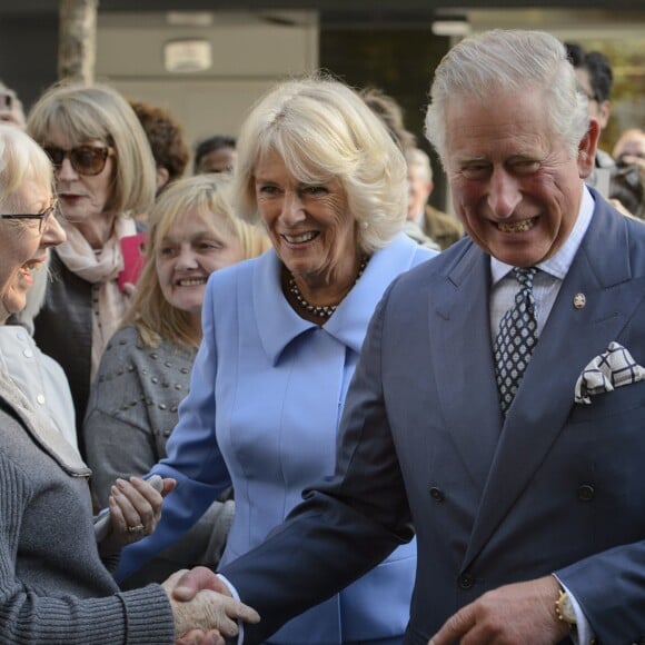 Le prince Charles, prince de Galles et Camilla Parker Bowles, duchesse de Cornouailles en visite à Glasgow le 7 septembre 2018.