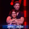 La chanteuse Joyce Jonathan est éliminée - Quatrième prime de "Danse avec les stars 5" sur TF1. Samedi 18 octobre 2014.