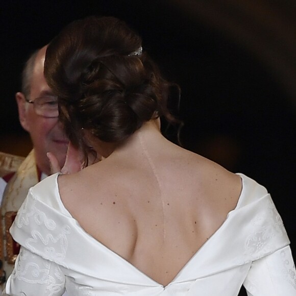 La princesse Eugenie d'York - Cérémonie de mariage de la princesse Eugenie d'York et Jack Brooksbank en la chapelle Saint-George au château de Windsor, Royaume Uni, le 12 octobre 2018.