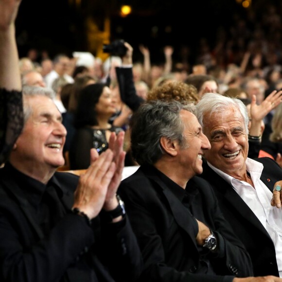 Calude Lelouch, Richard Anconina et Jean-Paul Belmondo - Cérémonie d'Ouverture de la 10ème édition du Festival Lumière à Lyon le 13 octobre 2018 © Dominique Jacovides / Bestimage