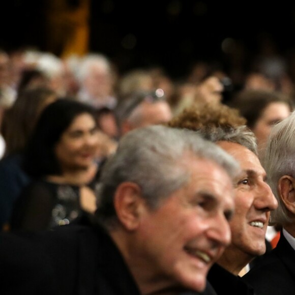 Claude Lelouch, Richard Anconina, Jean-Paul Belmondo - Cérémonie d'Ouverture de la 10ème édition du Festival Lumière à Lyon le 13 octobre 2018 © Dominique Jacovides / Bestimage