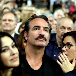 Monica Bellucci, Jean Dujardin et sa femme Nathalie Péchalat - Cérémonie d'Ouverture de la 10ème édition du Festival Lumière à Lyon le 13 octobre 2018 © Dominique Jacovides / Bestimage