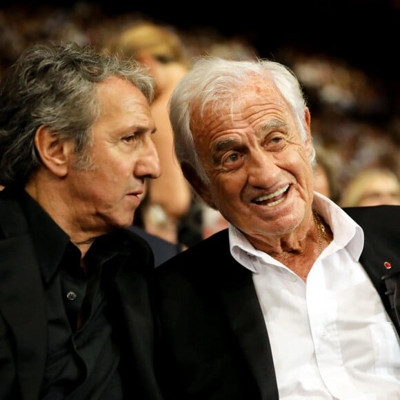 Richard Anconina et Jean-Paul Belmondo - Cérémonie d'Ouverture de la 10ème édition du Festival Lumière à Lyon le 13 octobre 2018 © Dominique Jacovides / Bestimage