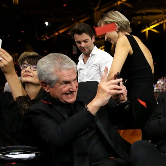 Claude Lelouch, Richard Anconina, Jean-Paul Belmondo - Cérémonie d'Ouverture de la 10ème édition du Festival Lumière à Lyon le 13 octobre 2018 © Dominique Jacovides / Bestimage