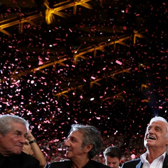 Claude Lelouch, Richard Anconina, Jean-Paul Belmondo et Françoise Nyssen (ministre de la Culture) - Cérémonie d'Ouverture de la 10ème édition du Festival Lumière à Lyon le 13 octobre 2018 © Dominique Jacovides / Bestimage