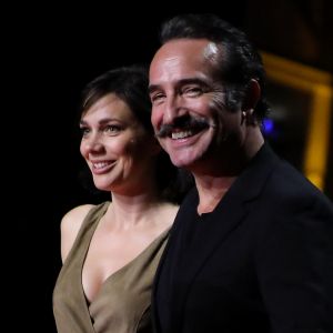 Jean Dujardin et sa femme Nathalie Péchalat - Cérémonie d'Ouverture de la 10ème édition du Festival Lumière à Lyon le 13 octobre 2018 © Dominique Jacovides / Bestimage