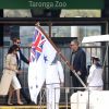 Le prince Harry et Meghan Markle arrivent sur le quai d'embarquement Man O'War Steps à Sydney, Australie, le 16 octobre 2018