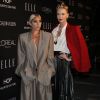 Lady Gaga et Charlize Theron à la 25ème soirée annuelle ELLE Women à l'hôtel Four Seasons à Hollywood, le 15 octobre 2018