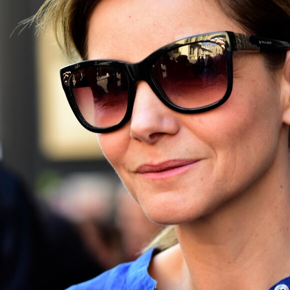 Clotilde Courau lors du Festival Lumière 2018 au théâtre Comédie Odéon à Lyon, France, le 16 octobre 2018.
