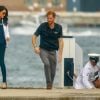 Le prince Harry, duc de Sussex, et Meghan Markle, duchesse de Sussex, enceinte, retournent à l'Admiralty House après leur visite sur Cockatoo Island pour assister au "Jaguar Land Rover Driving Challenge" en ouverture des "Invictus Games 2018". Sydney, le 20 octobre 2018.