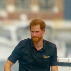 Le prince Harry, duc de Sussex, et Meghan Markle, duchesse de Sussex, enceinte, retournent à l'Admiralty House après leur visite sur Cockatoo Island pour assister au "Jaguar Land Rover Driving Challenge" en ouverture des "Invictus Games 2018". Sydney, le 20 octobre 2018.