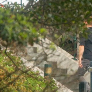 Le prince Harry, duc de Sussex, et Meghan Markle, duchesse de Sussex, enceinte, retournent à l'Admiralty House après leur visite sur Cockatoo Island pour assister au "Jaguar Land Rover Driving Challenge" en ouverture des "Invictus Games 2018". Sydney, le 20 octobre 2018.