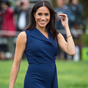 Meghan Markle à la réception donnée par le gouverneur de Victoria à Melbourne le 18 octobre 2018.