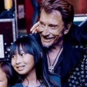 Johnny Hallyday avec ses filles Jade et Joy et sa femme Laeticia sur Instagram, le 26 mai 2017.