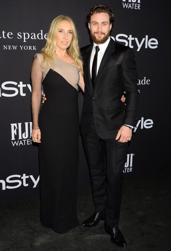 Aaron Taylor-Johnson et sa femme Sam Taylor-Johnson - People à la soirée InStyle Awards au Getty Center à Los Angeles, le 22 octobre 2018.