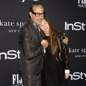 Jeff Goldblum et sa femme Emilie Livingston - People à la soirée InStyle Awards au Getty Center à Los Angeles, le 22 octobre 2018.