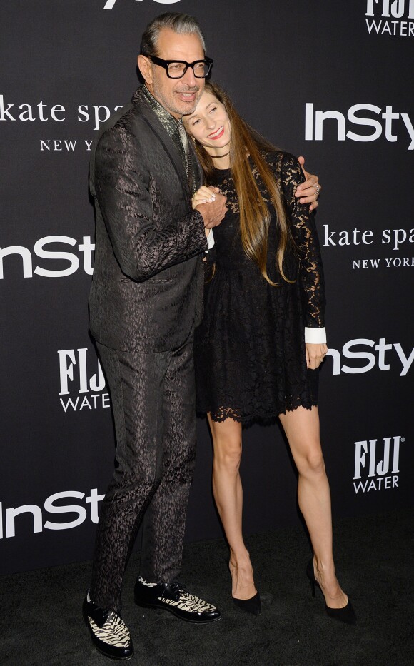 Jeff Goldblum et sa femme Emilie Livingston - People à la soirée InStyle Awards au Getty Center à Los Angeles, le 22 octobre 2018.