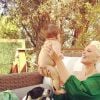 Brigitte Nielsen et sa fille Frida, 4 mois, sur Instagram, le 23 octobre 2018